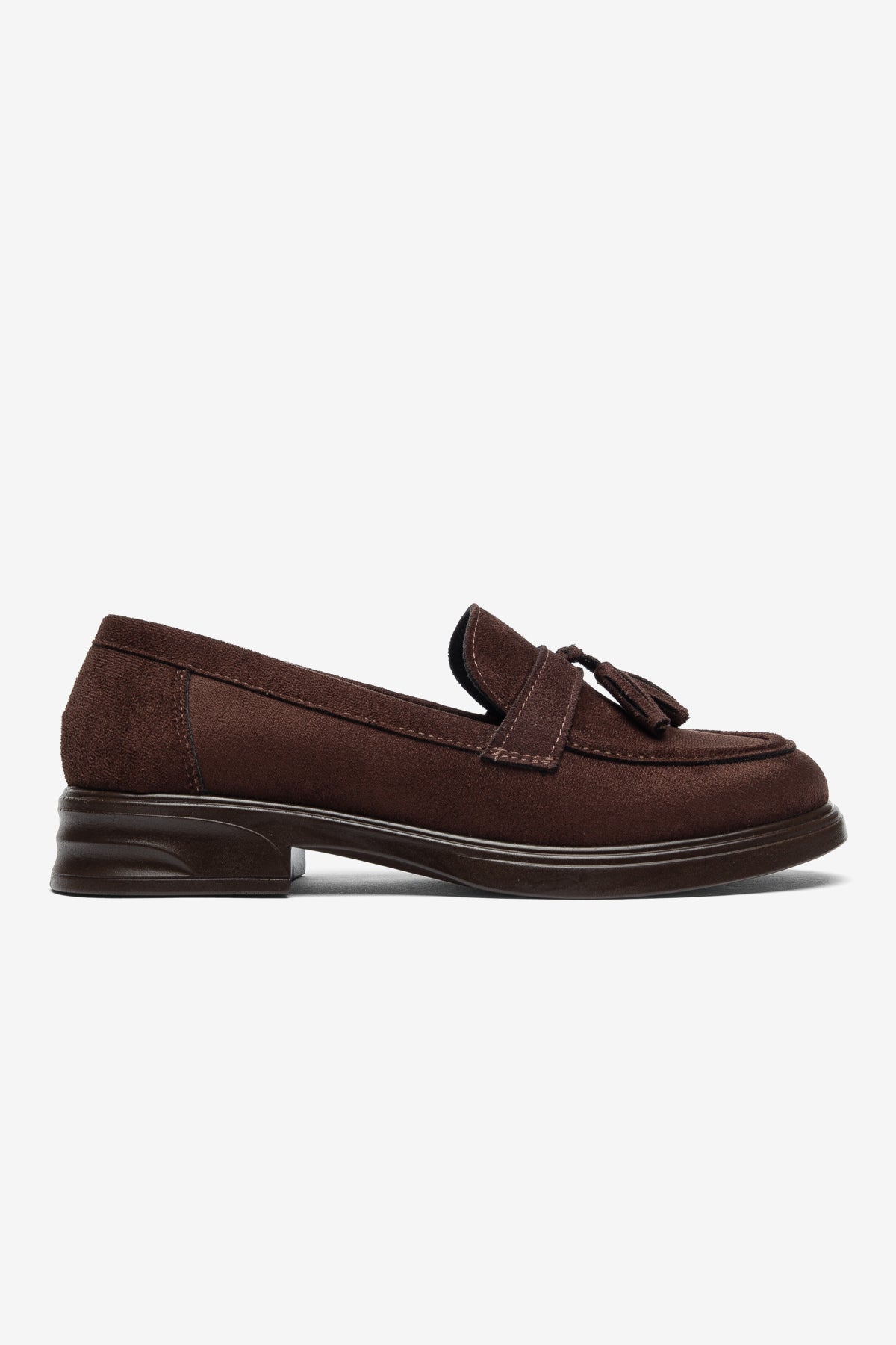 Kahverengi Püsküllü Mokasen Loafer