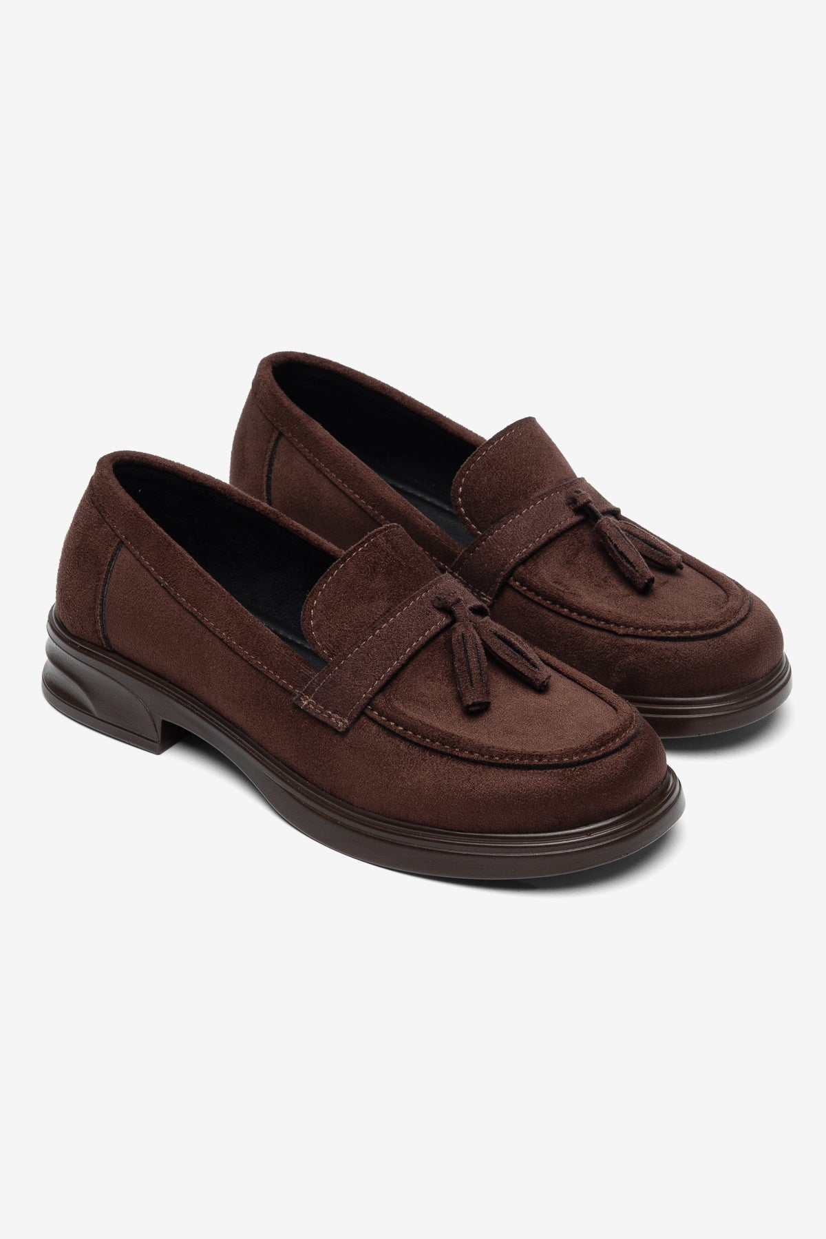 Kahverengi Püsküllü Mokasen Loafer