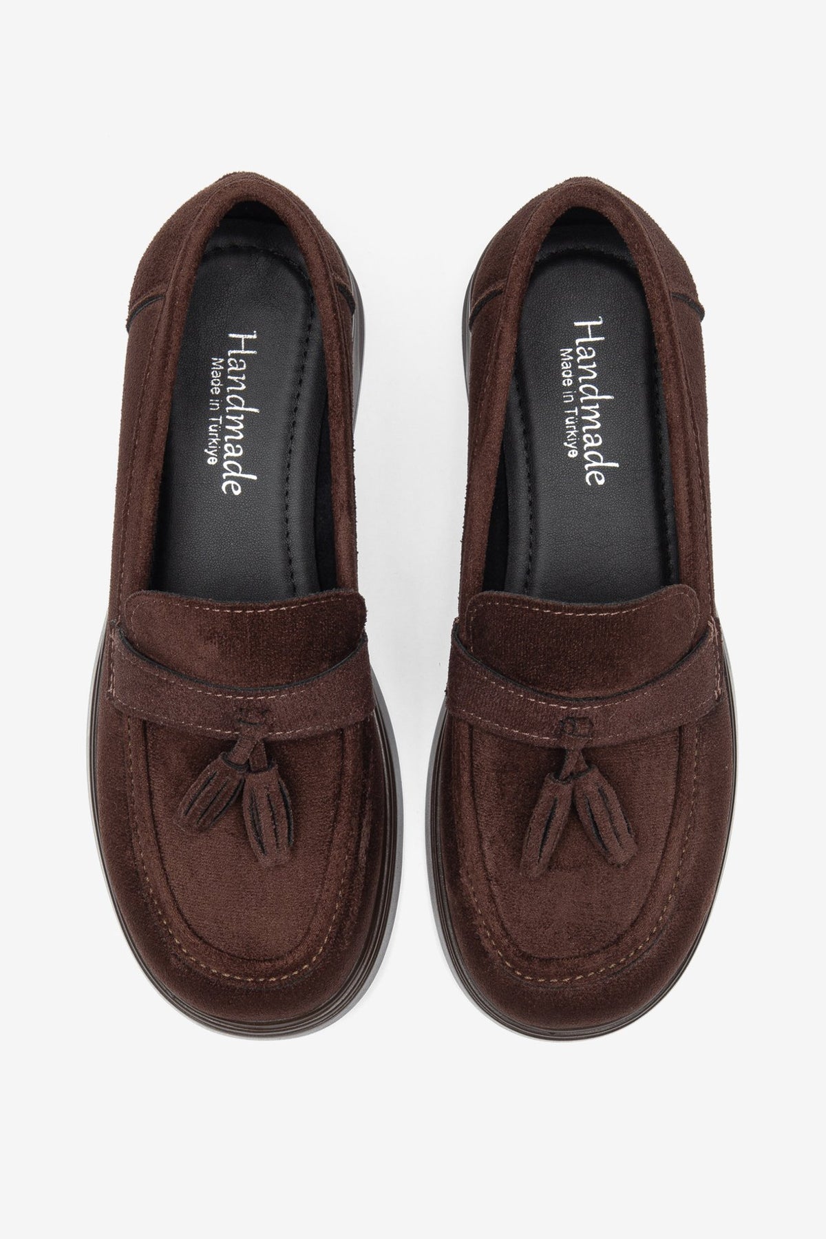 Kahverengi Püsküllü Mokasen Loafer