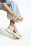 Bej Kadın Rahat Anatomik Comfort Ergonomik Sandalet Outdoor Sandalet Ergonomik Yumuşak Taban