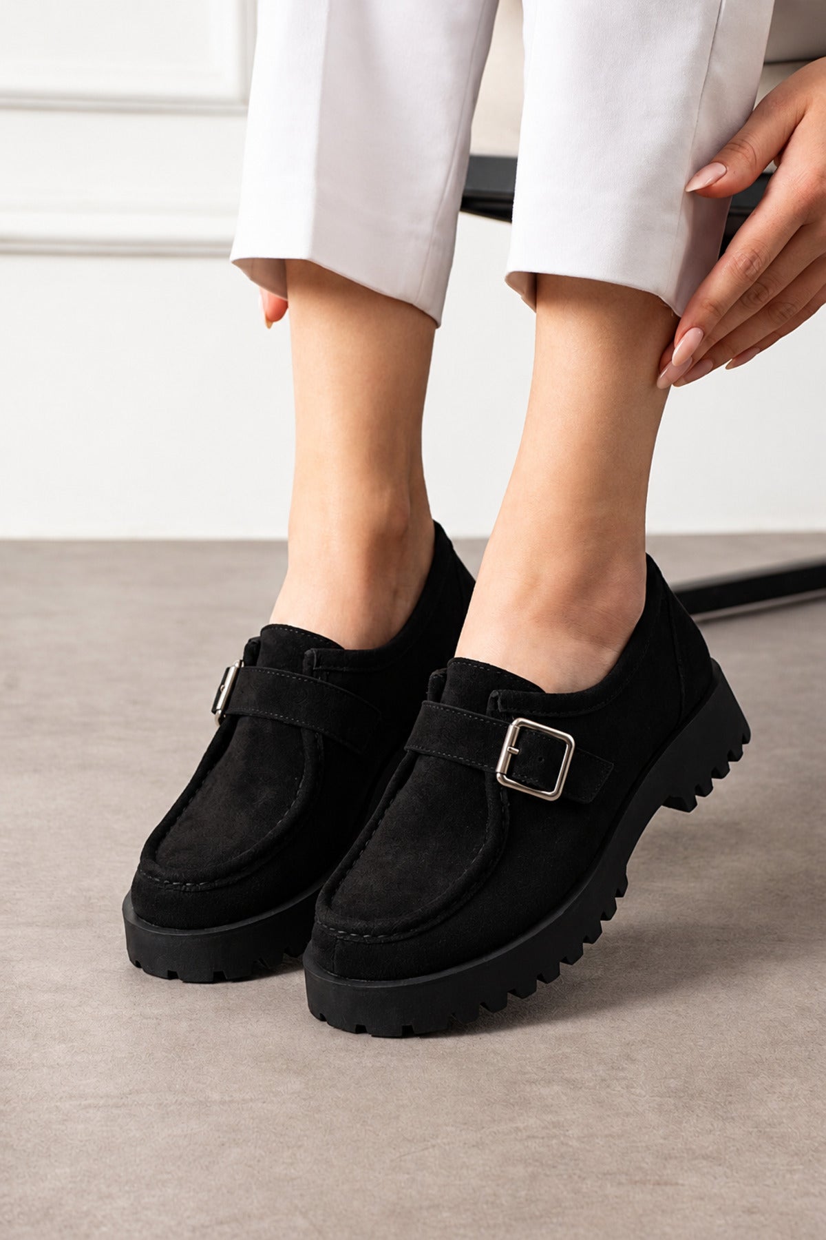 Siyah Süet Ayakkabı Loafer Makosen Casual Ergonomik Rahat Yumuşak Taban Maskulen Ayakkabı Mokasen