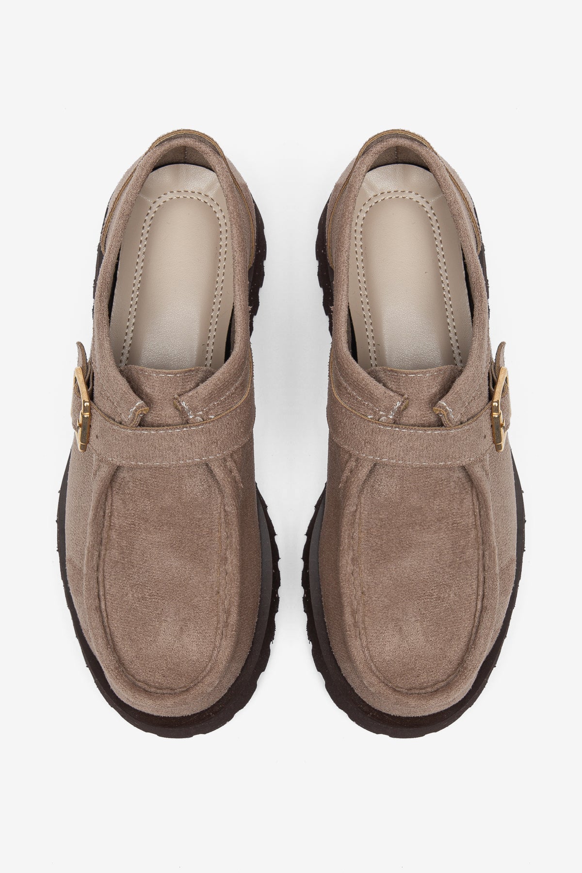 Vizon Süet Ayakkabı Loafer Makosen Casual Ergonomik Rahat Yumuşak Taban Maskulen Ayakkabı Kemerli Mokasen