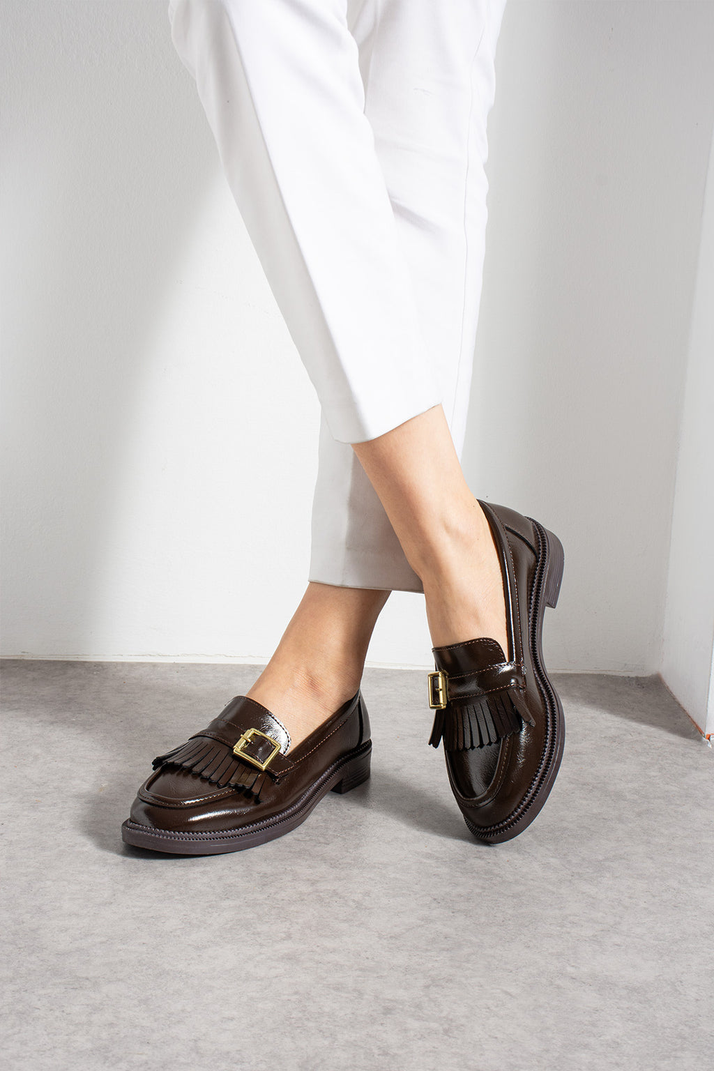 Kahverengi Ayakkabı Loafer Makosen Casual Ergonomik Rahat Yumuşak Taban Maskulen Ayakkabı İş, Okul, Ofis, Kampüs Tarz Mokasen