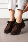 Kahverengi Ayakkabı Loafer Makosen Casual Ergonomik Rahat Yumuşak Taban Maskulen Ayakkabı Bağcıklı Mokasen