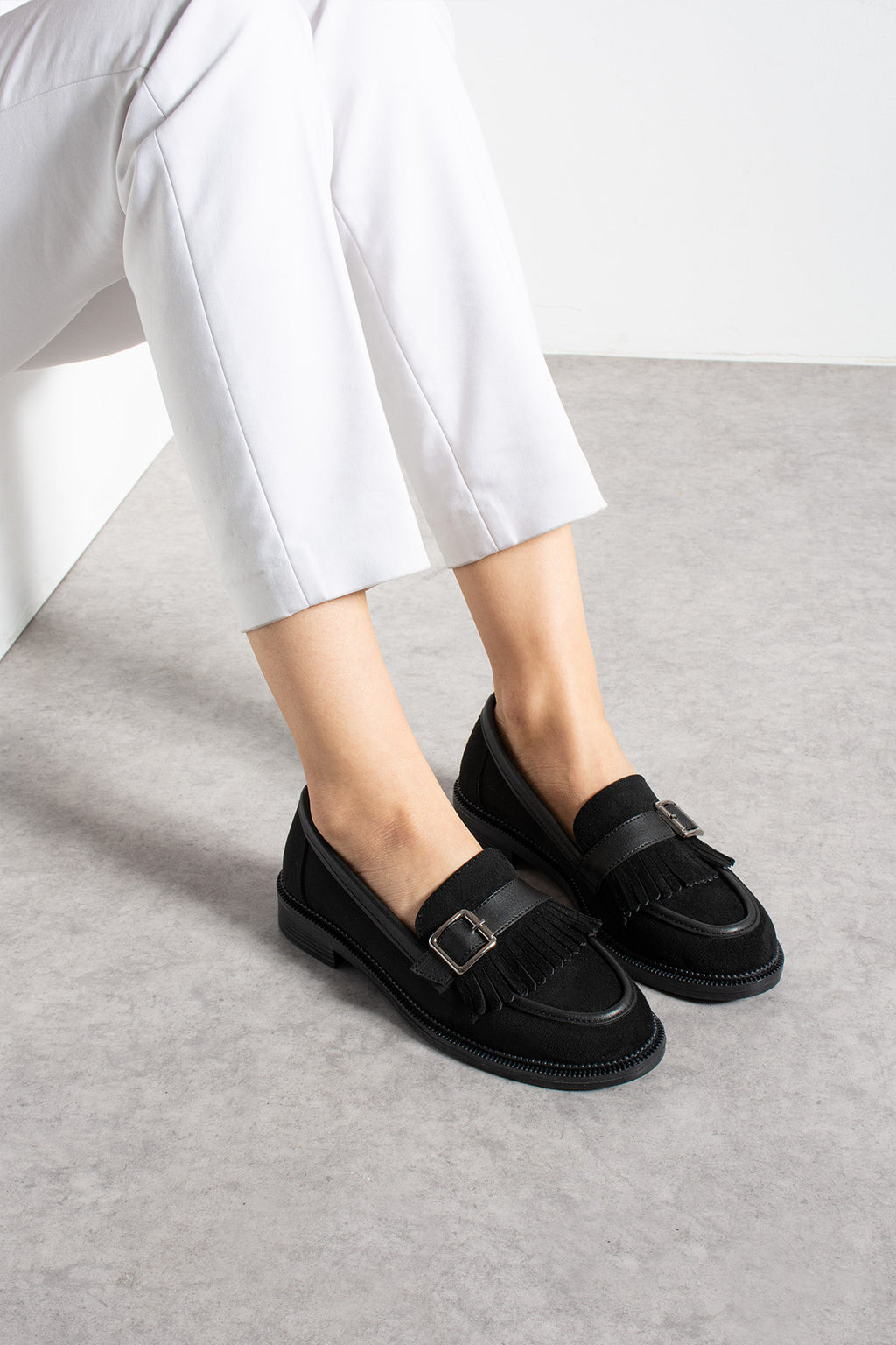 Siyah Süet Ayakkabı Loafer Makosen Casual Ergonomik Rahat Yumuşak Taban Maskulen Ayakkabı Mokasen, Ofis, Okul , Kampüs Tarz
