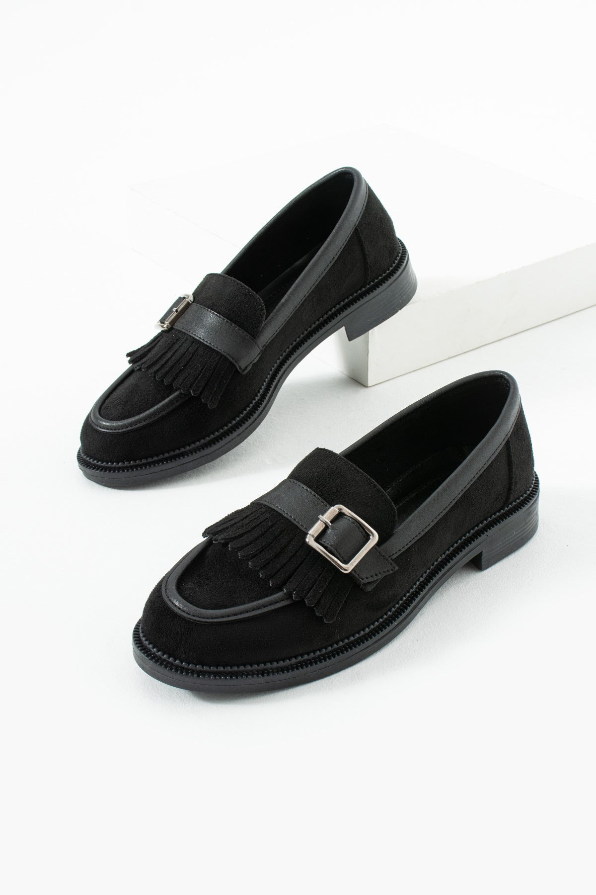 Siyah Süet Ayakkabı Loafer Makosen Casual Ergonomik Rahat Yumuşak Taban Maskulen Ayakkabı Mokasen, Ofis, Okul , Kampüs Tarz