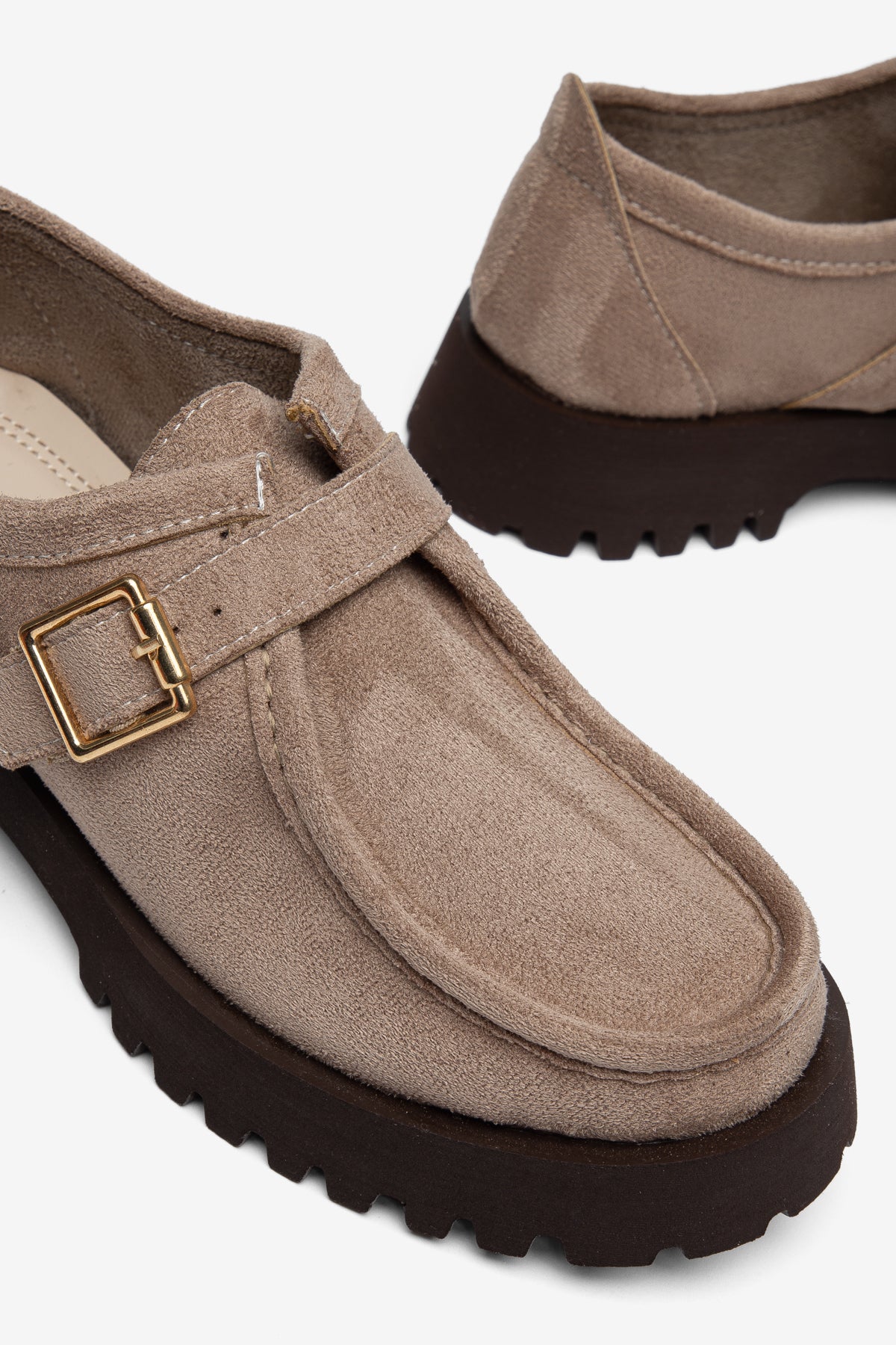 Vizon Süet Ayakkabı Loafer Makosen Casual Ergonomik Rahat Yumuşak Taban Maskulen Ayakkabı Kemerli Mokasen