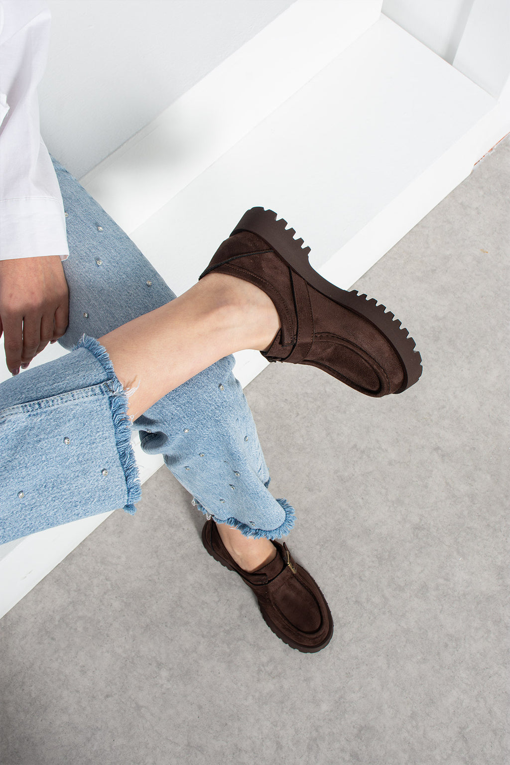 Kahverengi Kemerli Loafer