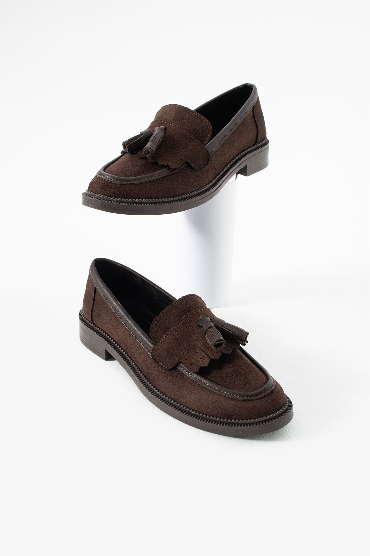 Kadın Casual Püsküllü Loafer Ayakkabı - Günlük Rahat Taban Klasik Mokasen